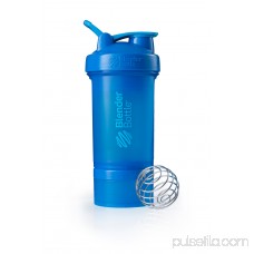 BlenderBottle 22oz ProStak Shaker with 2 Jars, a Wire Whisk BlenderBall and Carrying Loop Aqua 567248041